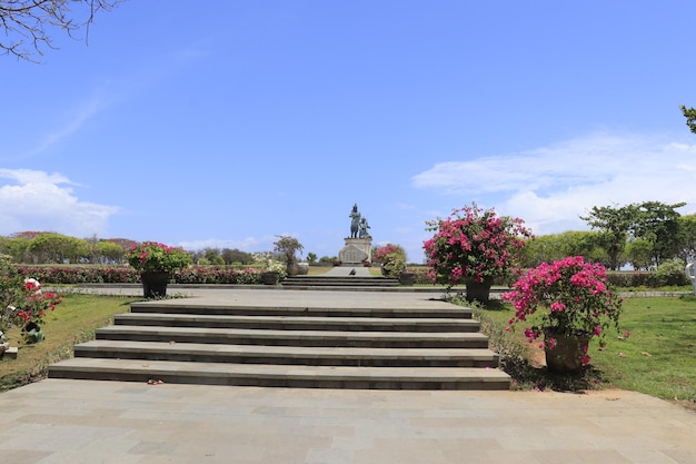 Une belle vue sur la plage de Nusa Dua à Bali Indonésie