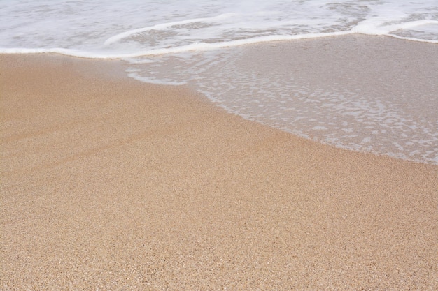 Belle vue sur la plage de sable et la mer Vacances d'été