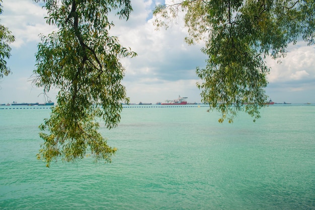 Une belle vue de Sentosa Islanda située à Singapour