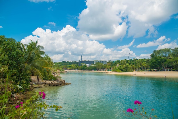 Une belle vue de Sentosa Islanda située à Singapour