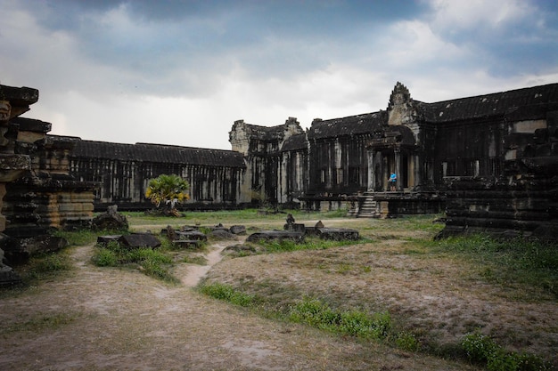 Une belle vue sur le temple d'Angkor Wat situé à Siem Reap au Cambodge