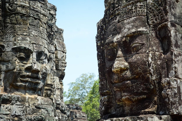 Une belle vue sur le temple d'Angkor Wat situé à Siem Reap au Cambodge