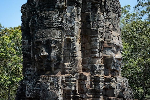 Une belle vue sur le temple d'Angkor Wat situé à Siem Reap au Cambodge