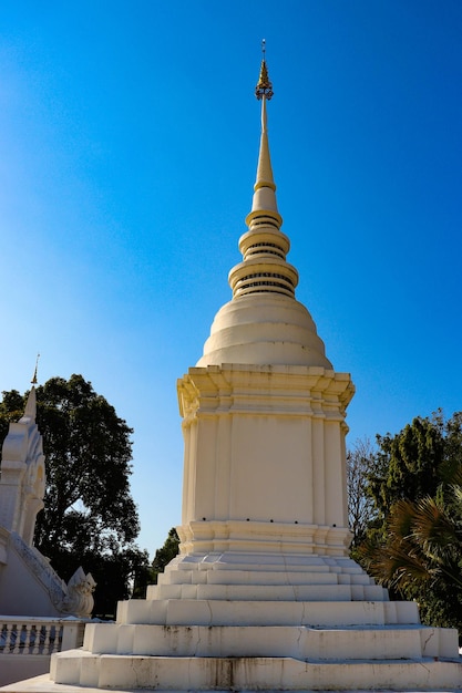 Une belle vue sur le temple bouddhiste situé à Chiang Mai Thaïlande