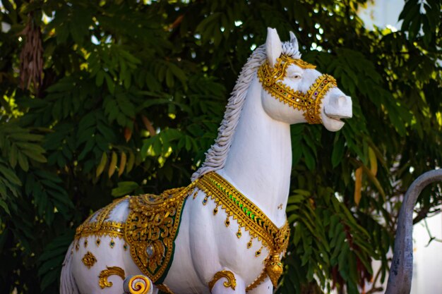 Une belle vue sur le temple bouddhiste situé à Chiang Rai en Thaïlande