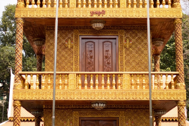 Une belle vue sur le temple bouddhiste situé à Siem Reap au Cambodge