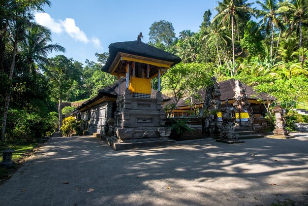 Une belle vue sur le temple Gunung Kawi situé à Bali Indonésie