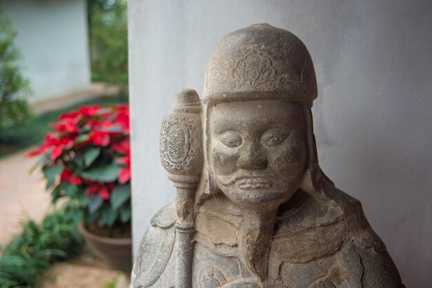 Une belle vue sur le temple de la littérature situé à Hanoi Vietnam