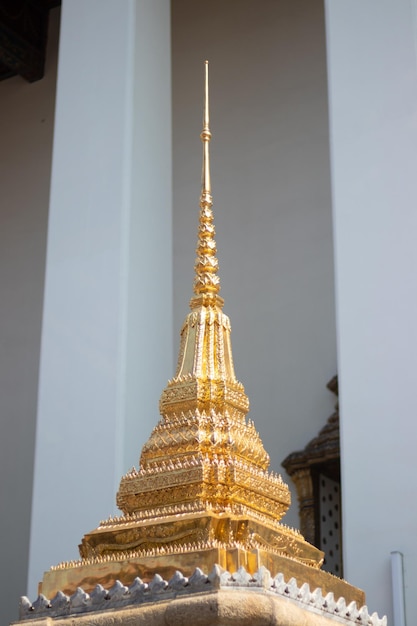 Une belle vue sur le temple Wat Pho situé à Bangkok en Thaïlande