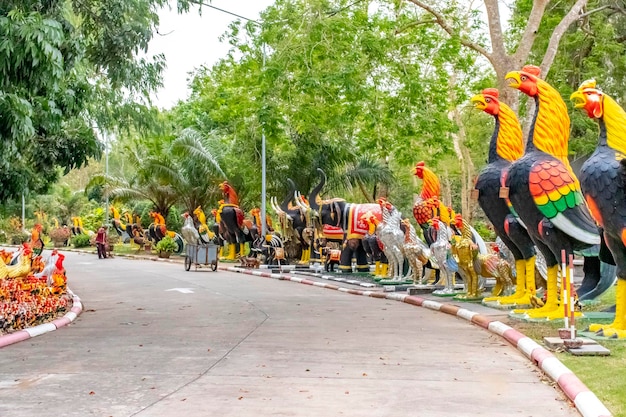 Une belle vue sur le temple Wat Yai Chai Mongkhon situé à Ayutthaya en Thaïlande