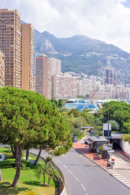 Photo belle vue sur la ville de monaco