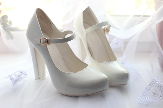 Belles chaussures de mariage