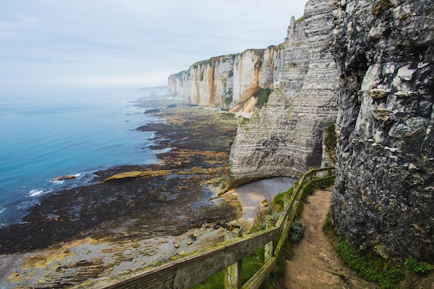 Photo belles falaises d'etretat