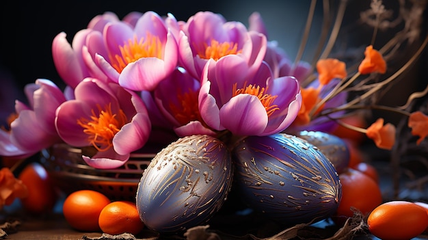 belles fleurs de crocus de printemps