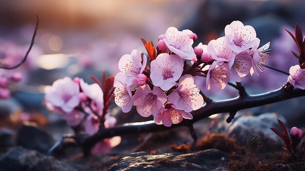 Belles fleurs dans le jardingénérative ai