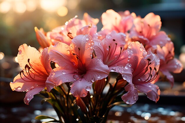 Belles fleurs dans le jardingénérative ai