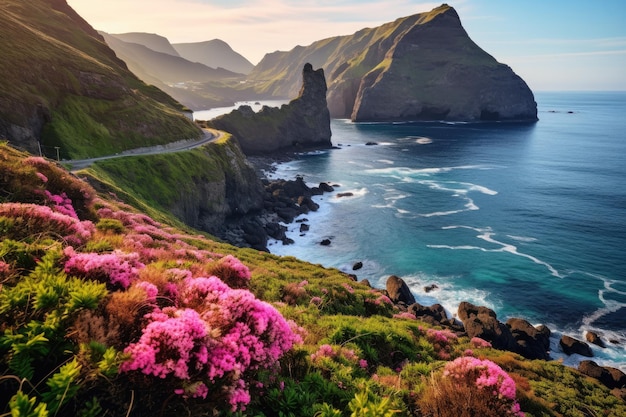 De belles fleurs dans la nature des îles de Madère au Portugal