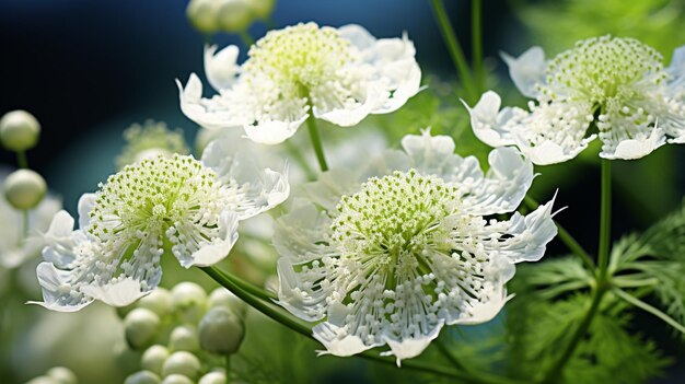 Photo de belles fleurs en dentelle de la reine anne.