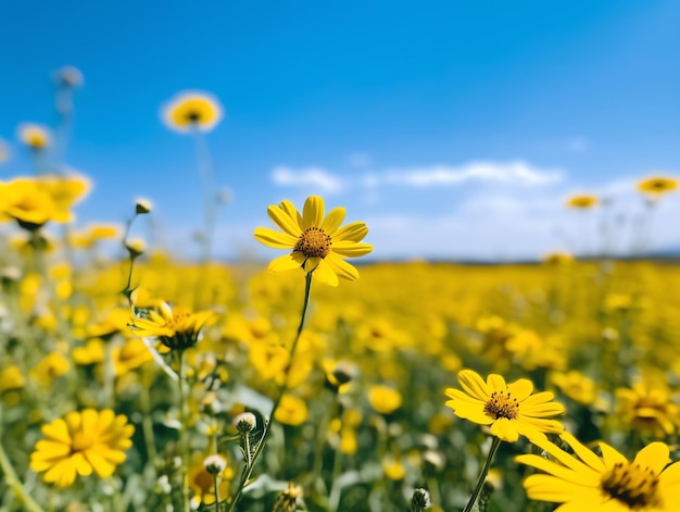 Photo belles fleurs d'été dans la nature