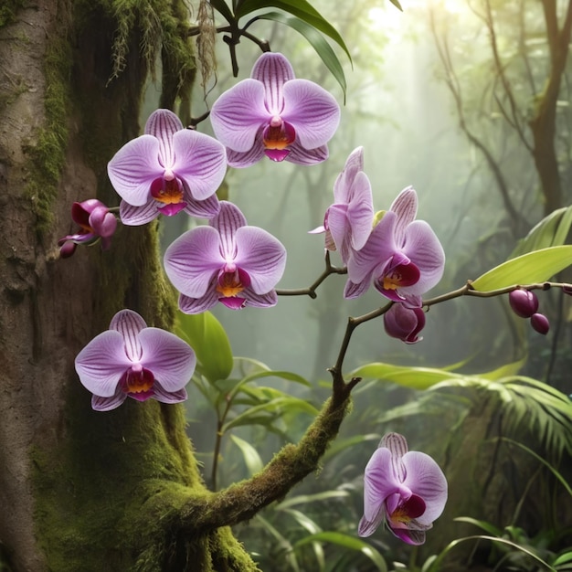 de belles fleurs d'orchidées