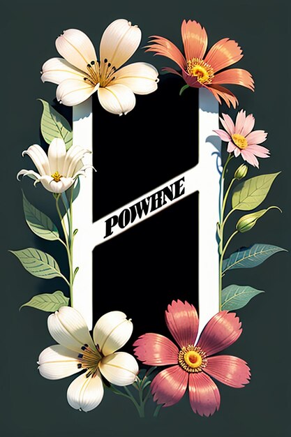 Photo belles fleurs en pot gros plan fond simple affiche couverture papier peint design publicitaire