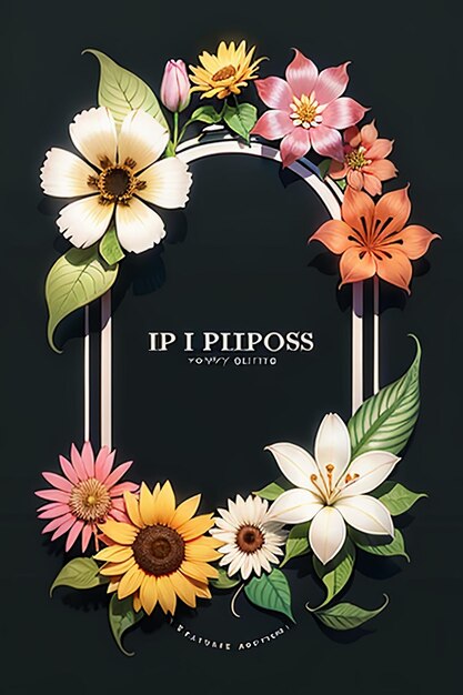 Photo belles fleurs en pot gros plan fond simple affiche couverture papier peint design publicitaire