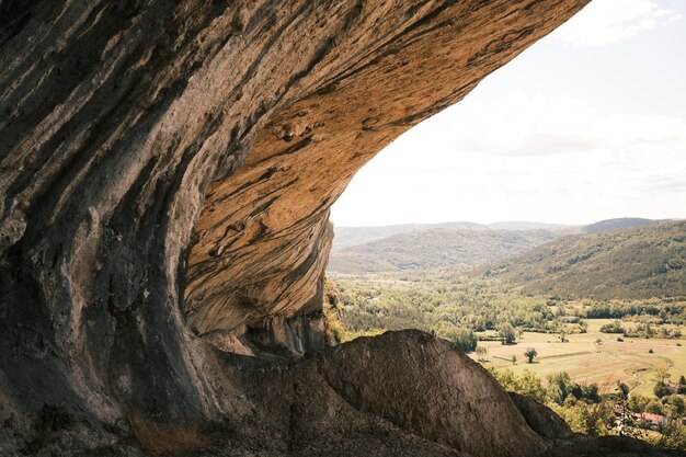 Photo de belles formations rocheuses à veli badin en slovénie