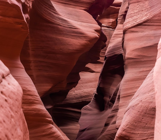 Belles formes de lumière et de couleurs au canyon de l'antilope