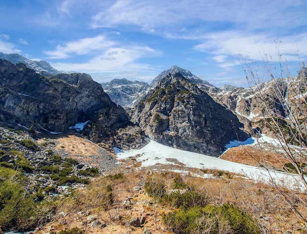 Photo belles montagnes par temps clair