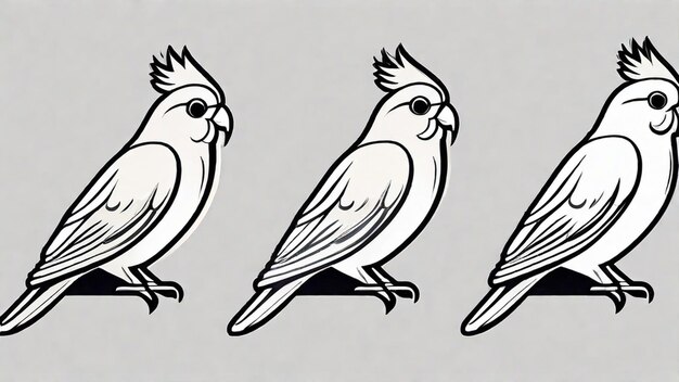 Les belles poses du cockatiel