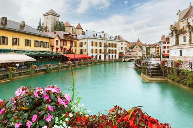 Belles rues de la ville d'Annecy France