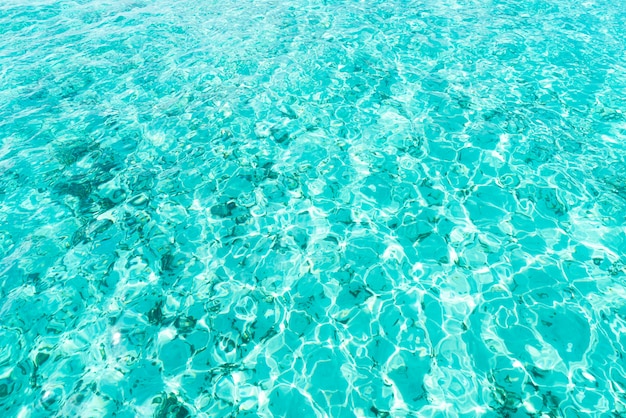 Belles textures de surface de vagues d'eau de mer et océan