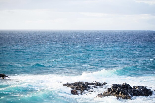 Belles vagues bleues