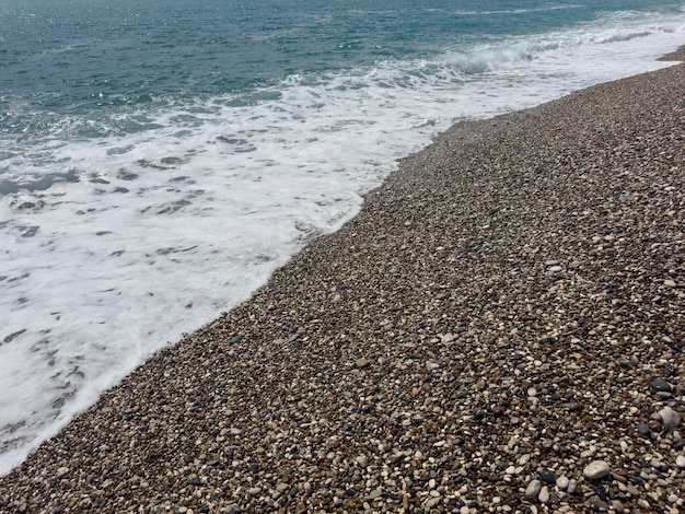 Belles vagues sur la plage