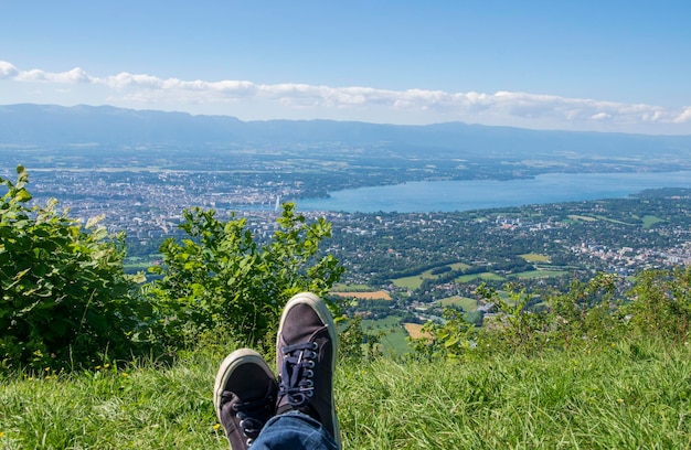 Bénéficiant d'une vue panoramique sur Genève