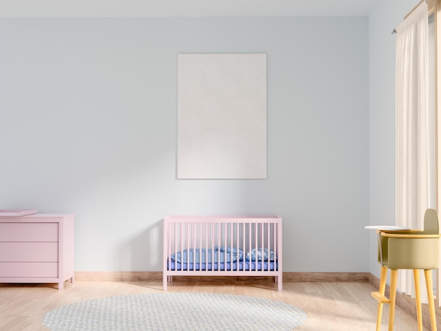 Un berceau dans la chambre à coucher à la maison