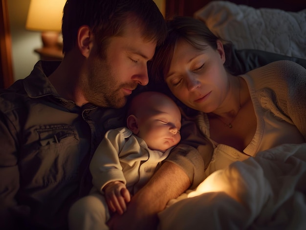 La berceuse de la mère, le bébé qui s'endort