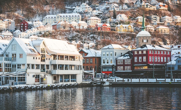 Bergen au lever du soleil