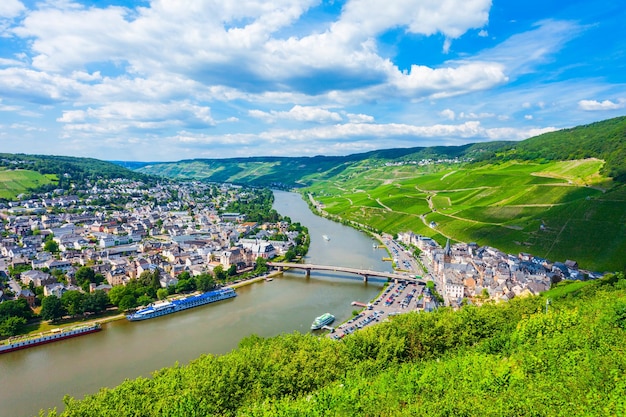 Bernkastel Kues vue aérienne Allemagne