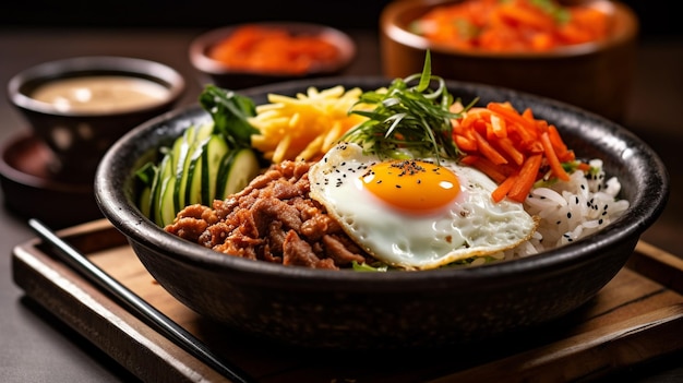 bibimbap HD 8K fond d'écran Image photographique