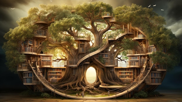 La bibliothèque de l'arbre de la connaissance