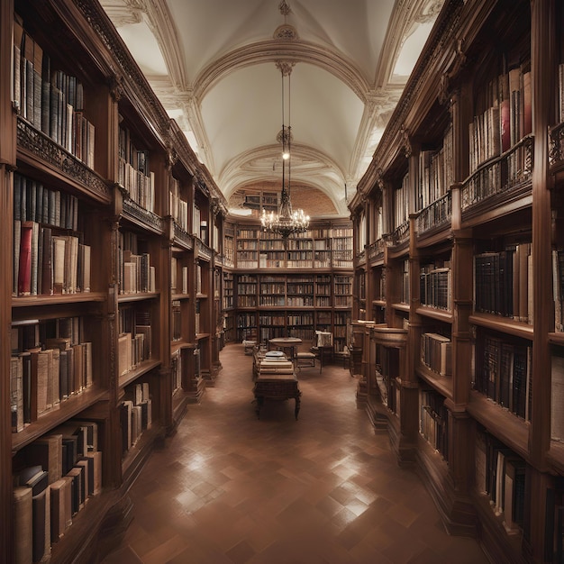 une bibliothèque avec beaucoup de livres sur l'étagère