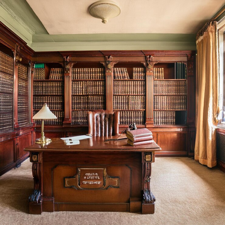 Photo une bibliothèque avec une étagère avec un panneau disant la bibliathèque