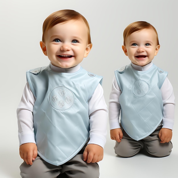 Des bibs adorables qui gardent les petits élégants et sans désordre