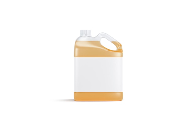 Photo bidon en plastique avec jus d'orange bouteille de stockage avec huile pour moteur gallon de nectar frais ou de fruits