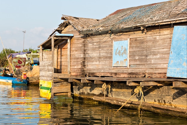 Bidonvilles au Cambodge