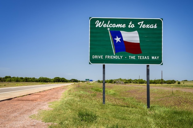 Bienvenue au Texas State Sign