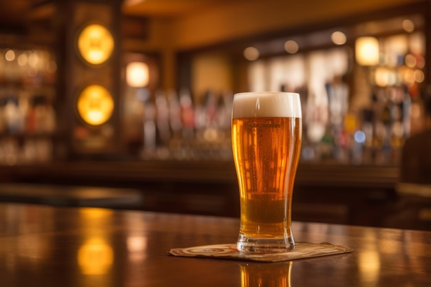 Bière fraîche et délicieuse pour la journée internationale de la bière Prête à être dégustée dans un moment de détente