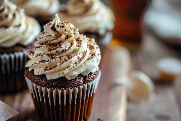 La bière racine flotte les cupcakes le mashup alimentaire