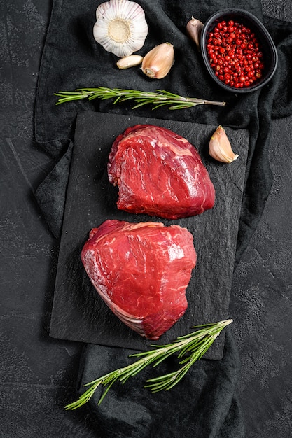 Biftecks de filet de boeuf Black Angus Prime Prime.